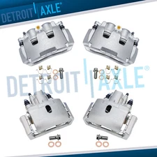 4pc Front and Rear Brake Calipers with Bracket Assembly Kit for Dodge Ram 1500