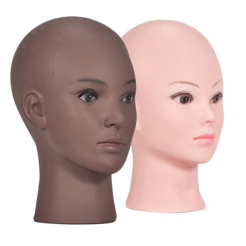 Female Wig Making Bald Mannequin Head Model Stand for Hats Scarves ...