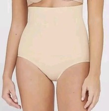 Assets By SPANX M High Waist Panty Naked Beige Max Level Shaping 10128R NWT 32