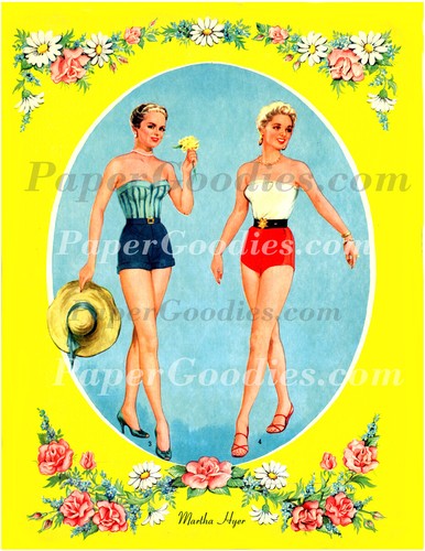 Restored 1958 Paper Doll Book: MARTHA HYER - Picture 8 of 8