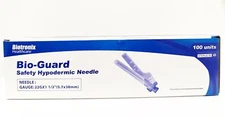 NEEDLE HYPODERMIC SAFETY 22G X 1 1/2", 100/UN