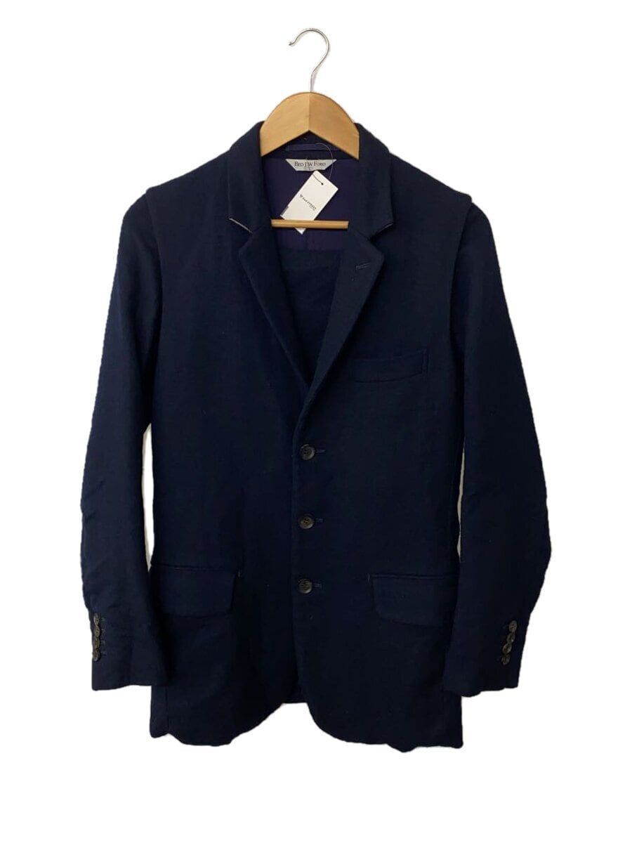 BED J.W. FORD tailored jacket wool Navy Used | eBay