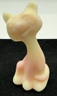 Fenton Opalescent Winking Alley Cat 4” Burmese GLOWING URANIUM STICKER RARE