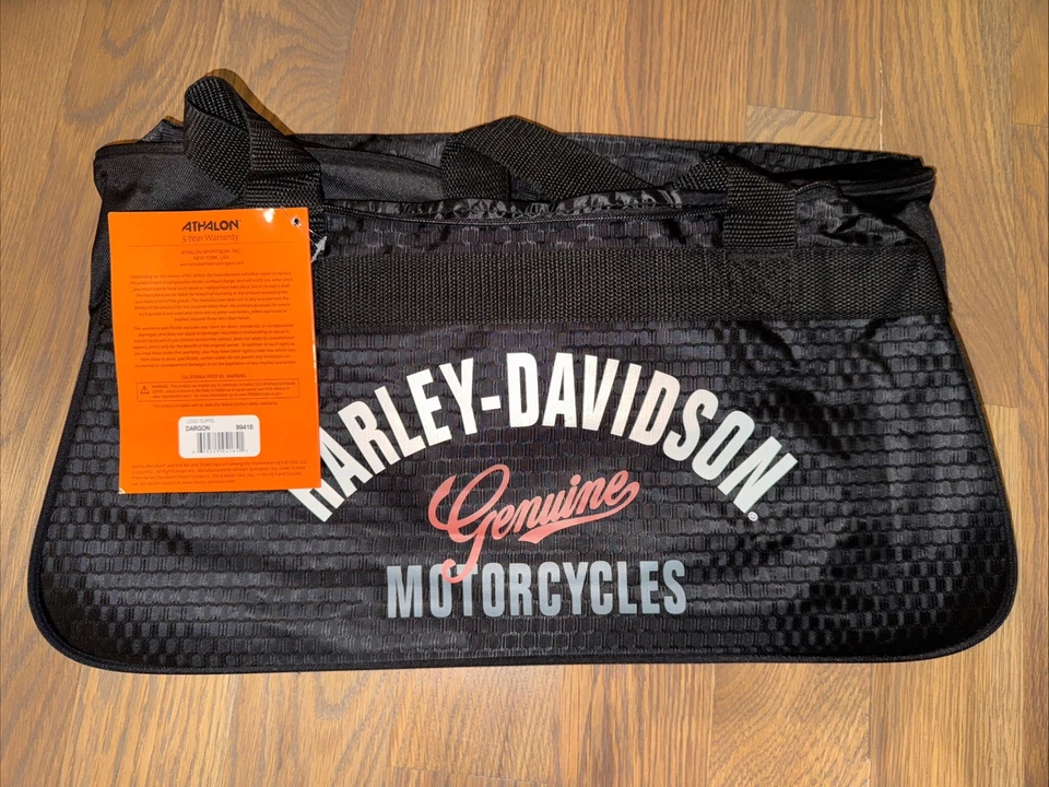 Bolsa deportiva de gimnasio Harley-Davidson Bar & Shield negra naranja 99418 Foto 3 de 3
