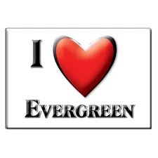 Evergreen, Conecuh County, Alabama - Fridge Magnet I Love Souvenir Usa Gift
