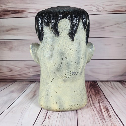 Vintage Papier Magie Frankenstein Kopf Blasform SELTEN 11 Zoll Hohl Dekor - Bild 3 von 13