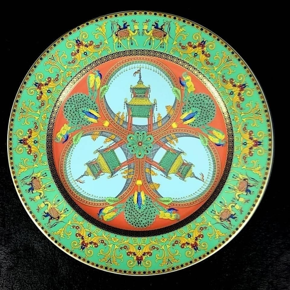 Rosenthal Versace Marco Polo Plate 12" Charger Porcelain Germany Pre-owned NoBox