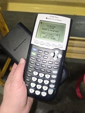 Texas Instruments TI-84 Plus Graphing Calculator Tested Working with Cover