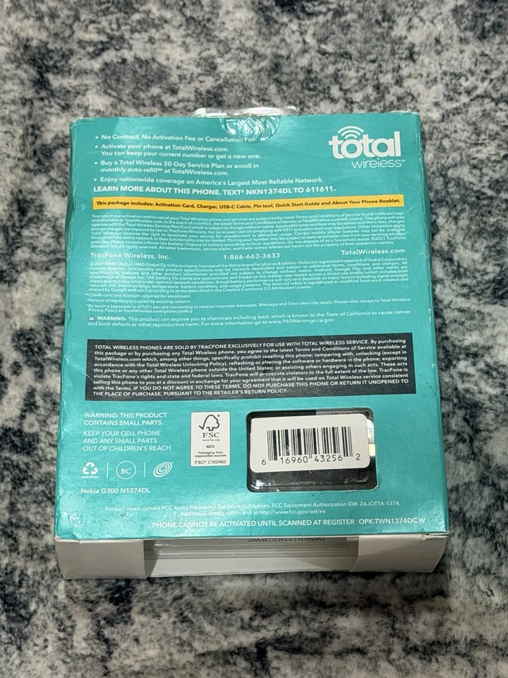 Nokia G300 5G - 64GB - Black Prepaid Smartphone -Total Wireless - Image 2 of 4