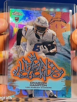 2025 Topps Chrome Football Omarion Hampton Urban Legends Case Hit