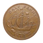 Photo of a 1962 Elizabeth II Half Penny from an eBay listing that sold on May 10, 2026
