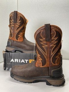 Ariat Mens Intrepid VentTek Comp Toe Leather Western Boots Size 10.5 EE Brown
