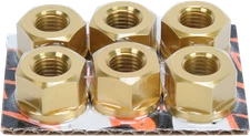 DRIVEN RACING Aluminum Sprocket Nuts - Gold - M10 x 1.25 DSNGD