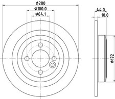 2x Bremsscheibe PRO HELLA PAGID 8DD 355 122-971 für MINI R55 R56 R58 CLUBMAN R59