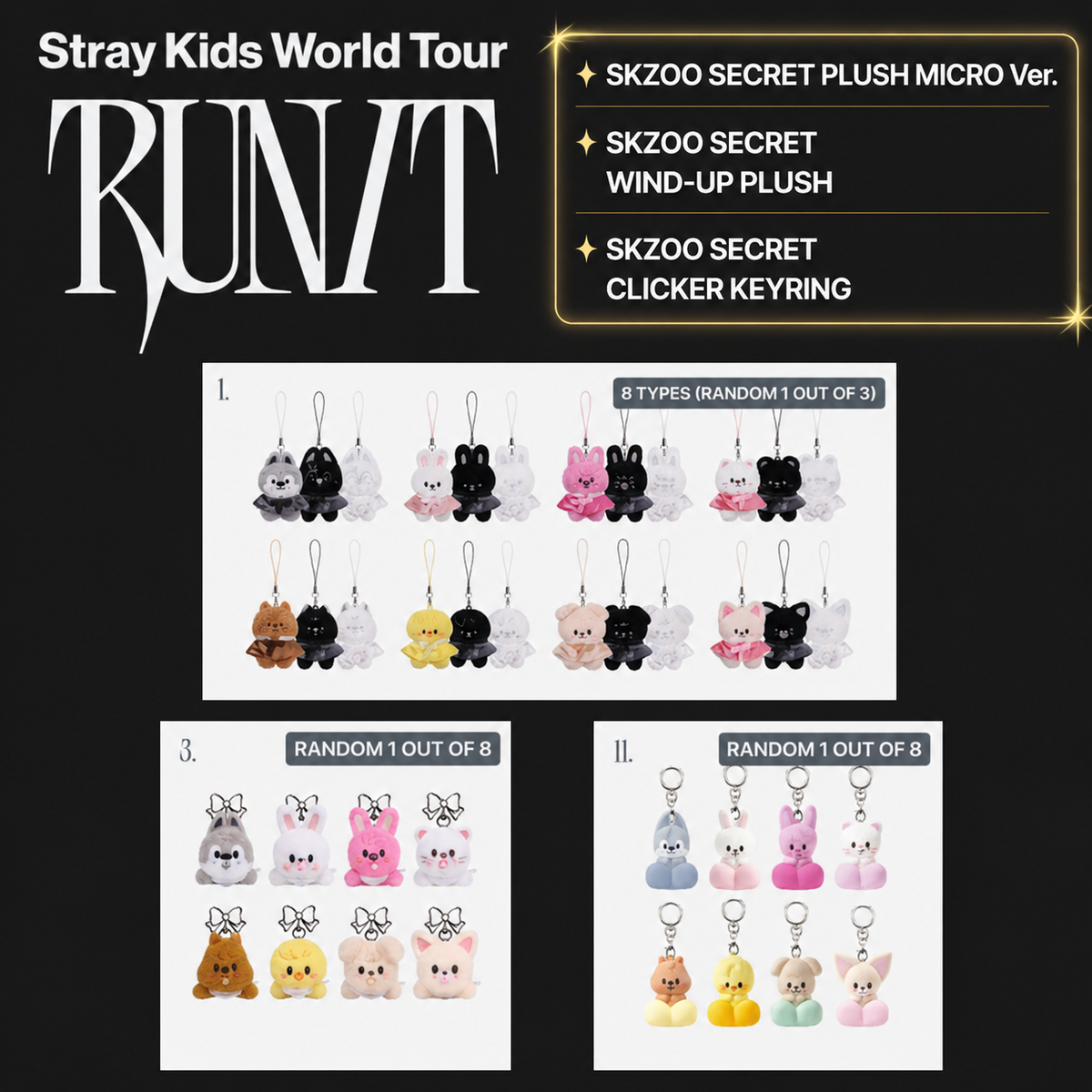 ON HAND] Stray Kids World Tour RUN IT SEOUL OFFICIAL MD MICRO