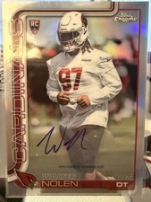 2025 Topps Chrome Football Walter Nolen Rookie Auto RRA-WN /499 Refractor Read