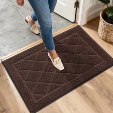  Dirt Trapper Door Mat 20"x32", Non-Slip Washable Entryway Mats, Dog Door Mat, 