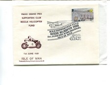 Isle of Man 1981 Manx Grand Prix Supporters Club Helicopter cover, RPS No 80