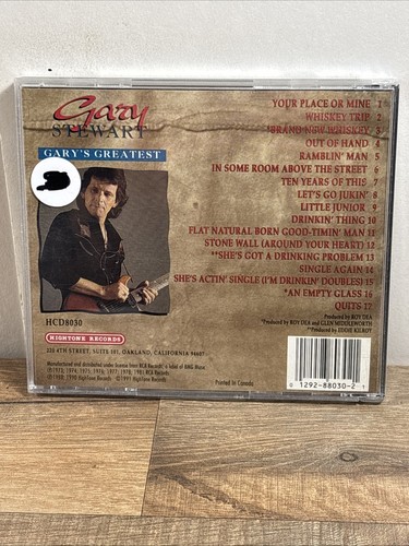GARY STEWART - Gary's Greatest CD 1991 Hightone Exc Cond! - Picture 2 of 2