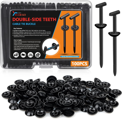 #ad #ad Universal Car Cable Tie Buckles Upgrade Double Sided Teeth Nylon PA66 Zip Tie C $15.02