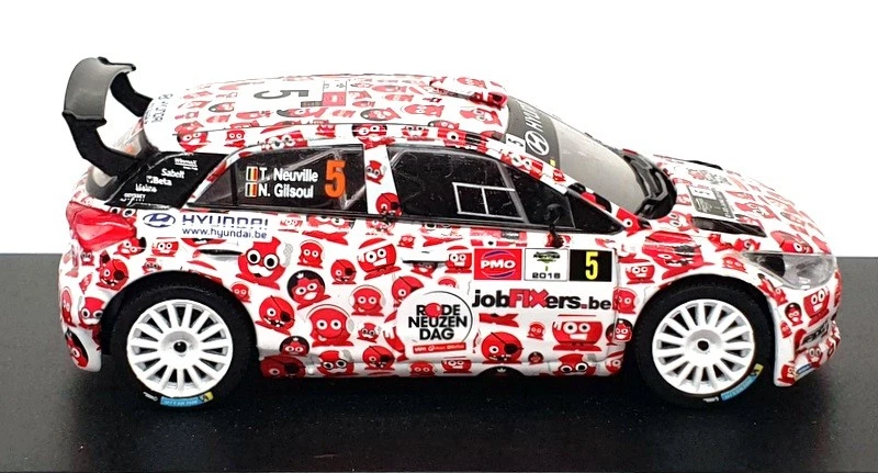 Modelos Ixo escala 1/43 MNP510 - Hyundai i20 R5 #5 Ypres Rally 2018 - rojo/blanco Foto 3 de 4