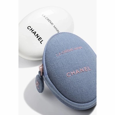 CHANEL LA CRÈME MAIN Hand & Nail Cream + Denim Pouch Limited (new