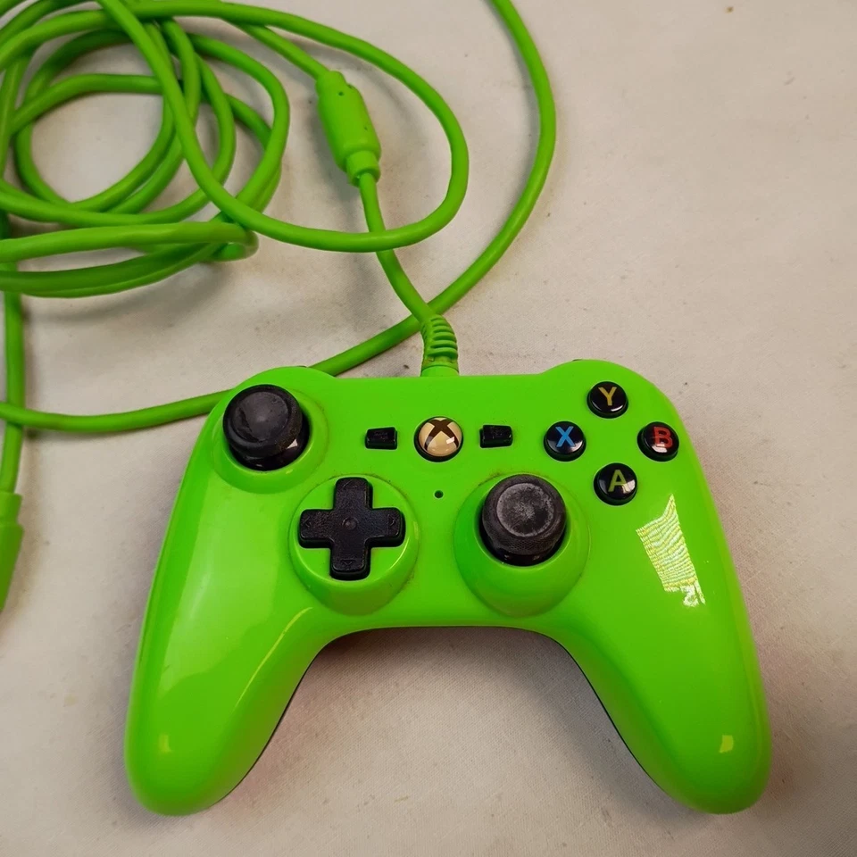 PowerA Microsoft Xbox One Wired Controller - Green (Untested) - Image 3 of 4