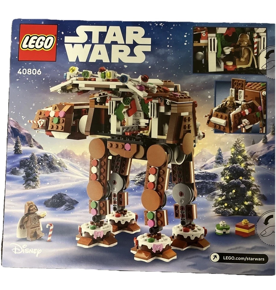 LEGO 40806 Gingerbread AT-AT Walker (Darth Vader Gingerbread Minifigure) IN HAND - Image 2 of 2