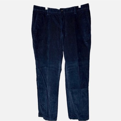 L.L. Bean Men s Navy Blue Wide Corduroy Pants