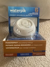 Waterpik Shower Head 6 Setting Optiflow Model SM-621 s Brand New Fixed Mount