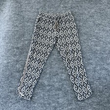 Anthropologie Saturday Sunday Knit Lounge Pants Small Blue Pattern Soft