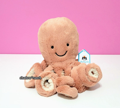 Jellycat Little Odell Octopus + Tag Protector - 6'' Ocean Plush - Authentic - NWT