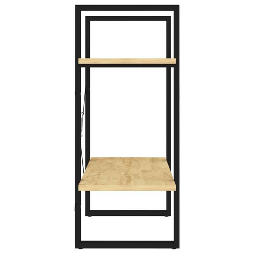 2-Tier Pine Bookshelf Display Storage Shelves Wooden Cabinet Shelf Shelving Rack - Picture 6 of 9