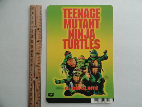 TEENAGE MUTANT NINJA TURTLES - ORIGINAL BLOCKBUSTER BACKER CARD 5"X8" - NO MOVIE