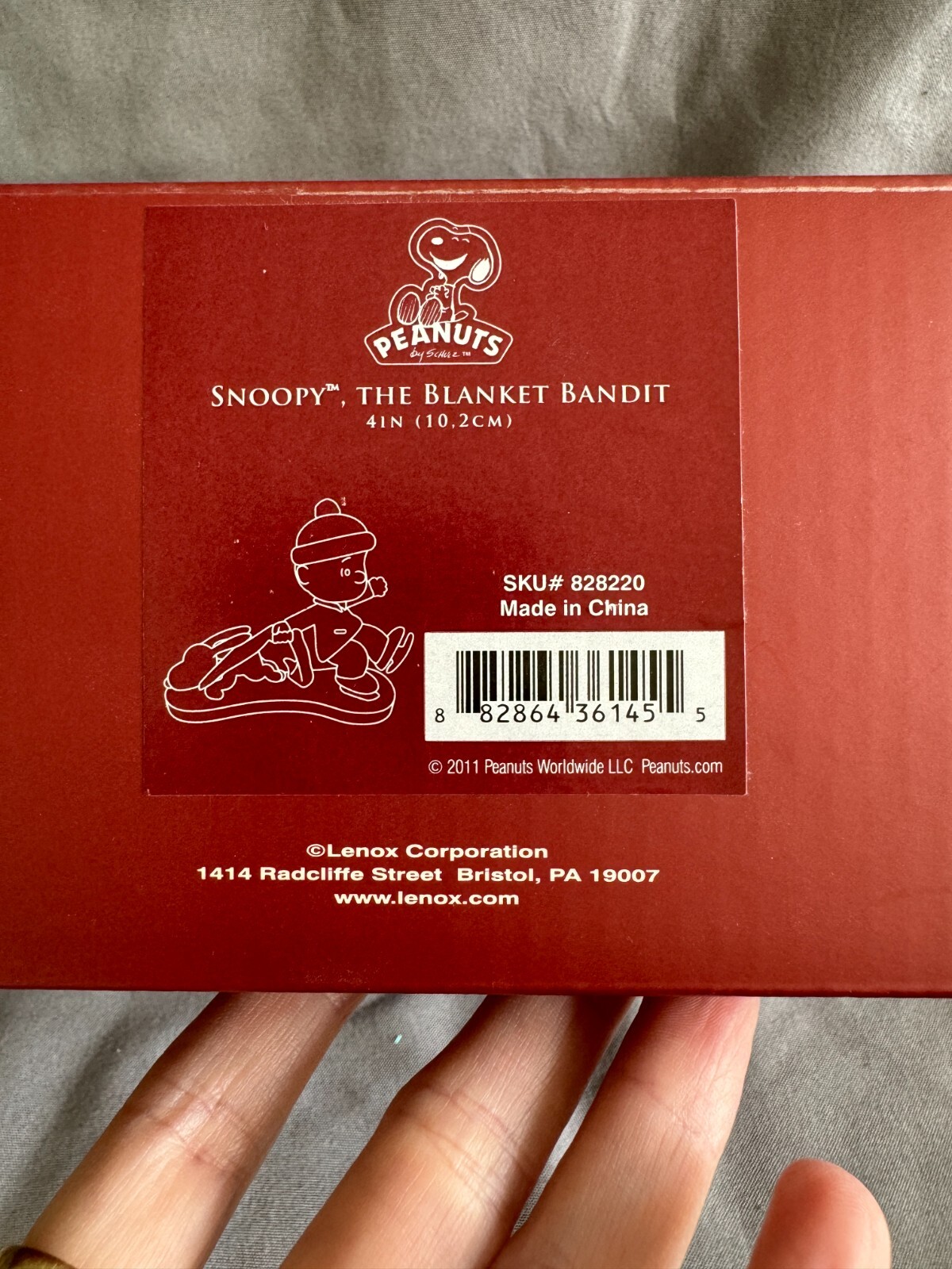 Lenox Snoopy the Blanket Bandit in Box Figurine Linus eBay