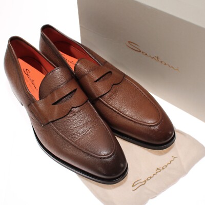 Santoni Loafers, Size 12, Brown Santoni - Botanist Brown Suede Loafer | Mitchell Stores main image 4