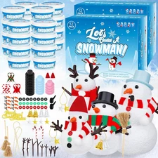 24 Pack Build a Snowman Kit, Snowman Kit Inspiring DIY Christmas Crafts for K...