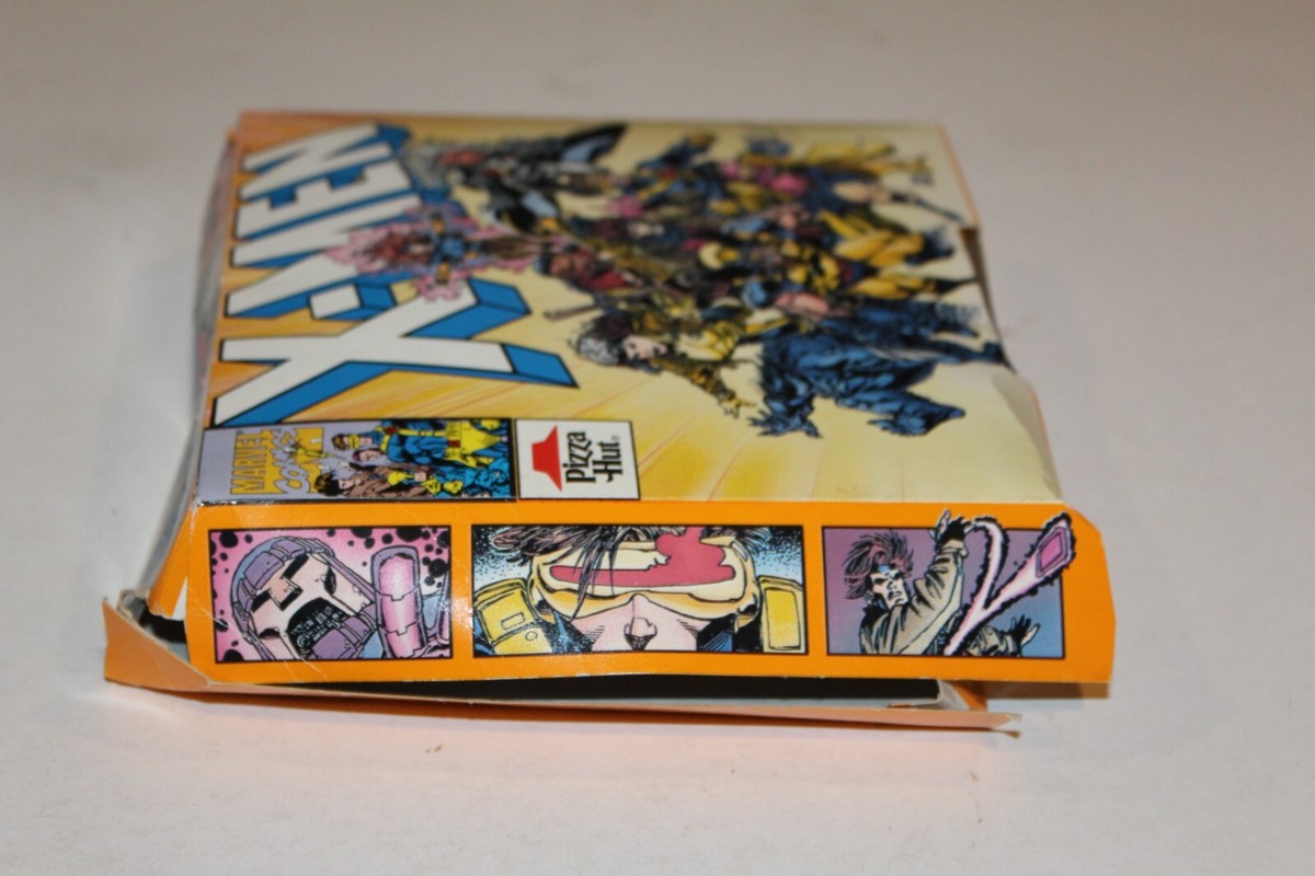 1993 X-men Pizza Hut Promo Pizza Box Comic Book Art Wolverine