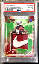 Marvin Harrison Jr RC 2024 Origins FF - Green - 10/10 - PSA 8 POP 2 None Higher