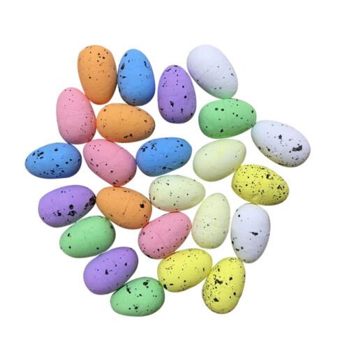 Décorations d'œufs de Pâques nettoyants - œufs d'oiseaux artificiels pour les faveurs de fête (3 cm) - Photo 1 sur 9