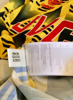 New Adidas Originals Retro Arsenal 91-93 Away Bruised Banana