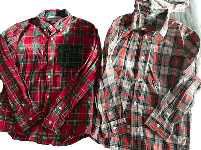 Boys Christmas Button-Down Dress Shirts Red Plaid Lot of 2 Size 10-12 | eBay Boys Christmas Button-Down Dress Shirts Red Plaid Lot of 2 Size 10-12 | eBay
