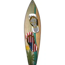 Rhode Island Flag and US 2"x8" Surfboard Magnet Fridge Refrigerator Home Kitchen