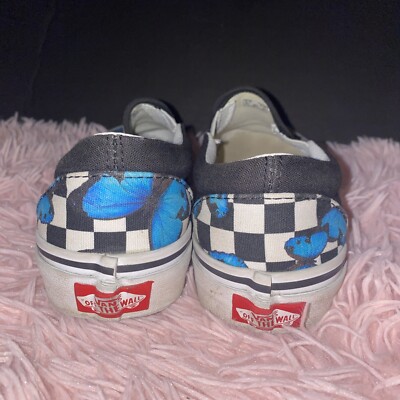 Vans Shoes Butterfly Checkered Print Men's Womens Punk