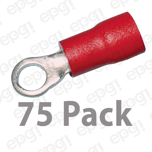 3M RING TERMINAL VINYL #6 RED 22-18 GAUGE #3M106-75PK - Picture 1 of 2