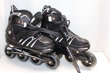 Black huatinent Adjustable Inline Roller Skates for Adult Female5-8 Male4-7