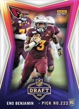 2020 ENO BENJAMIN PANINI INSTANT NFL DRAFT NIGHT PICK No. 222 ROOKIE CARD #13