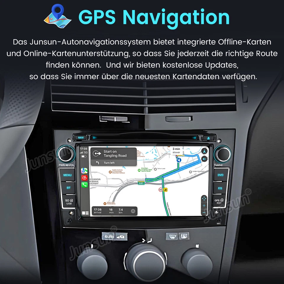 Android 14 Carplay Für Opel Astra H Corsa C D Vectra Autoradio GPS CD DVD 4+64G - Bild 4 von 4