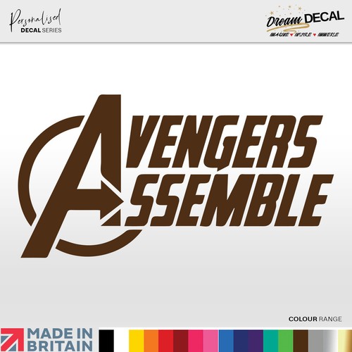 AVENGERS Wall Art Decal Sticker Vinyl SUOERHERO Kids Boys Girls - Picture 4 of 21