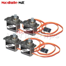 4PCS MG90S Micro Metal Gear 9g Servo for RC Plane Helicopter Boat Car